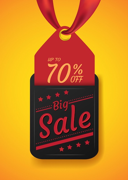 Modern sale label for big sale