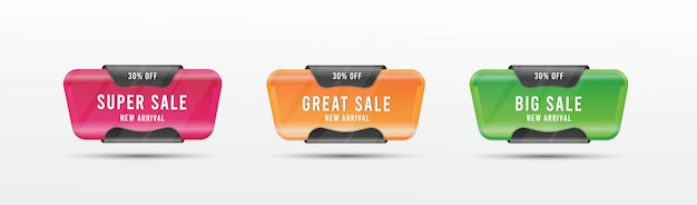 Vector modern sale promotional banner template