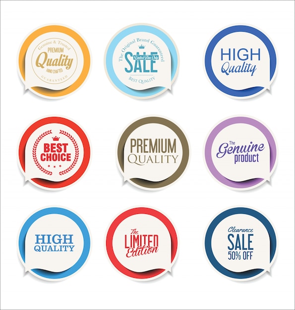 Modern sale stickers