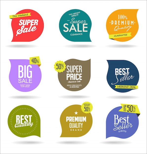 Modern sale stickers