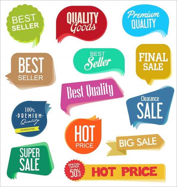 Modern sale stickers