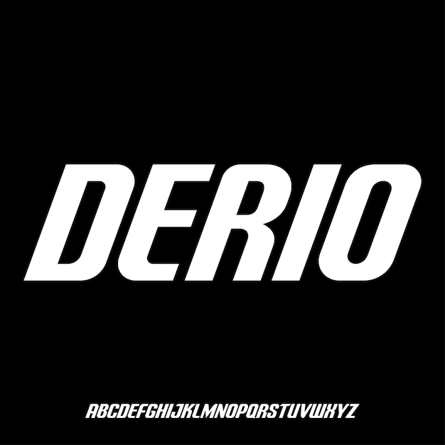 모던 SANS SERIF VECTOR FONT 알파 세트