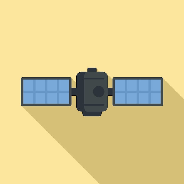 modern satellite icon flat illustration of modern satellite vector icon for web design