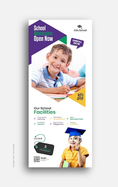 Modern School Admission xbanner Banner Design