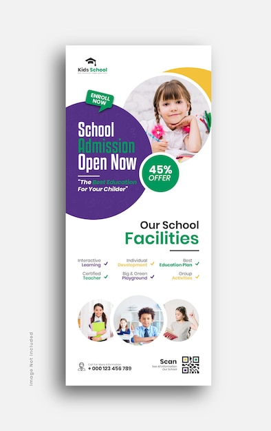 Modern School Admission xbanner Banner Design