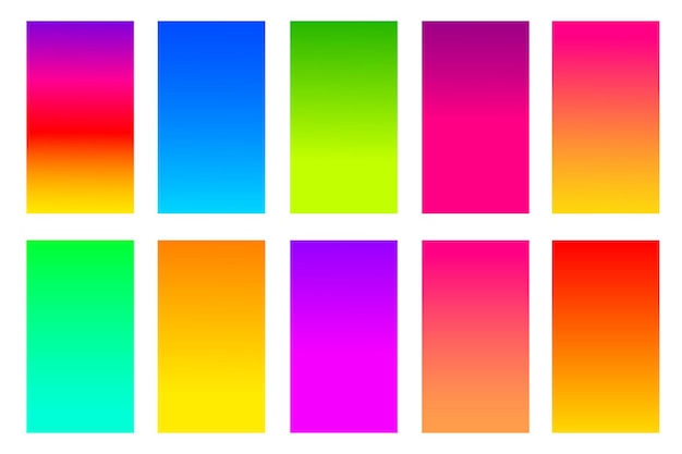 모바일 앱을 위한 현대적인 화면 벡터 디자인 부드러운 색상 그라디언트 배경