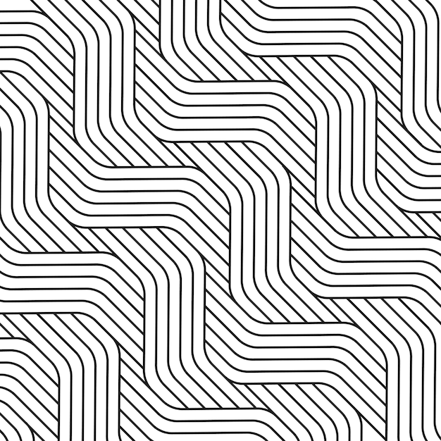 Premium Vector  Modern seamless geometric lines pattern vector