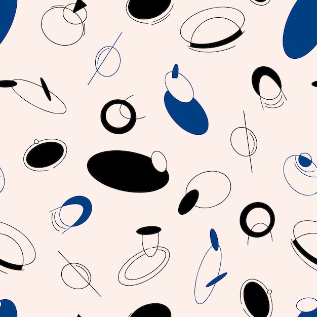 아르누보 스타일의 표지 디자인을 위한 현대적인 매끄러운 패턴