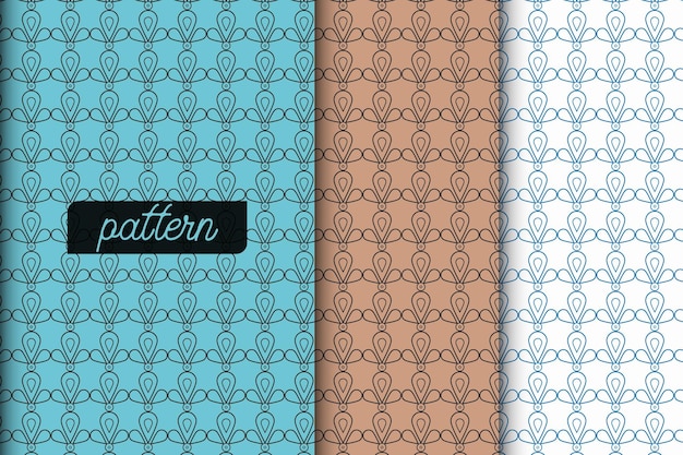 Modern seamless textile repeat pattern design