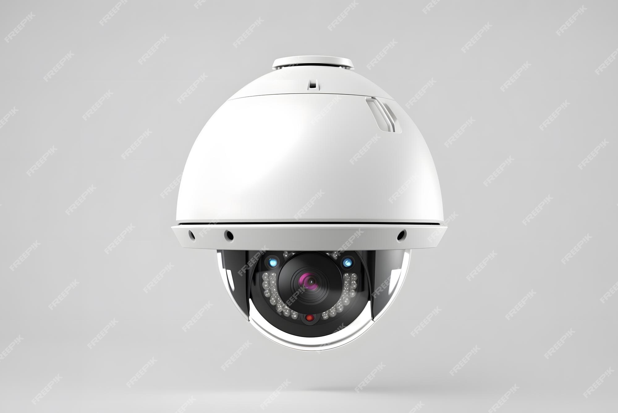 Modern security camera isolated on white Circuit Diagram