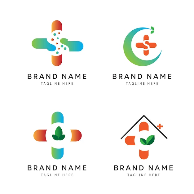 modern set logos for a brand