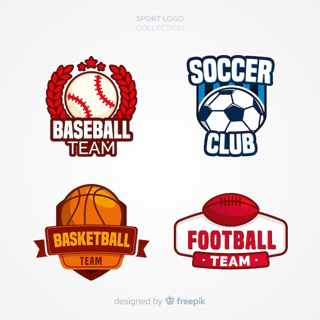 벡터 추상적 인 스포츠 로고의 현대 세트