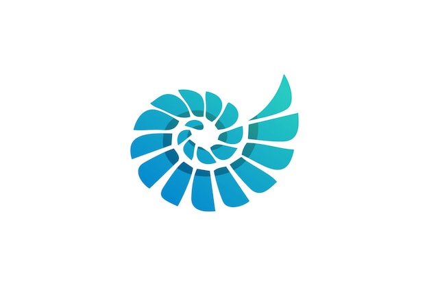 Modern shell logo design