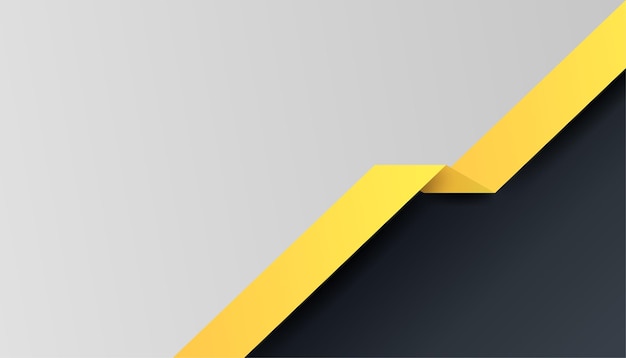 Moderno semplice 3d colorato sfondo astratto giallo nero design per sfondo presentazione biglietto da visita opuscolo brochure modello certificato sfondo e banner