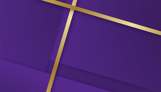 Modern simple 3D purple black gold abstract background Design for business card presentation background booklet brochure certificate template backdrop and banner