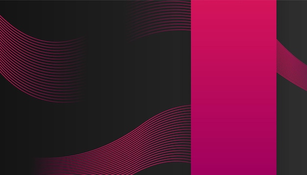 Vector modern simple 3d red magenta abstract background design for business card presentation background booklet brochure certificate template backdrop and banner