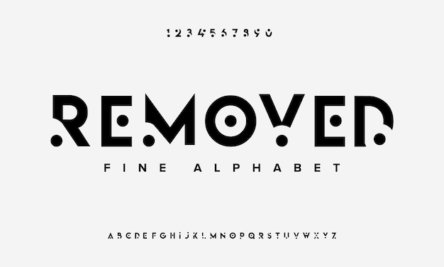 Modern simple alphabet Fine typography for music sports urban lettering logo branding