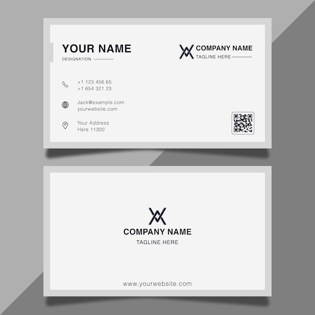 Vector modern and simple business card design professional