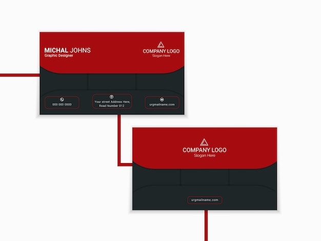 Modern and simple business card design template