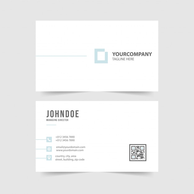 Vector modern simple business card template collection