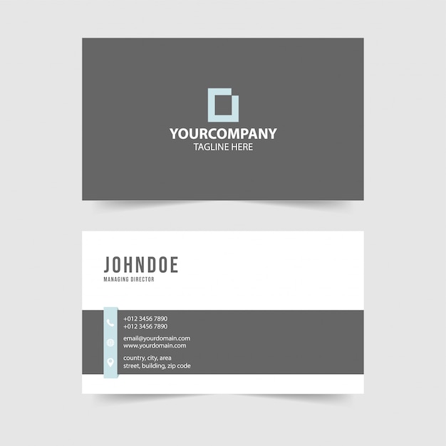 Vector modern simple business card template collection