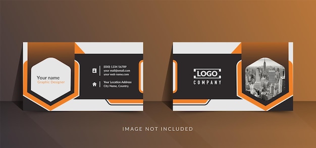 Modern and simple business card with print template design