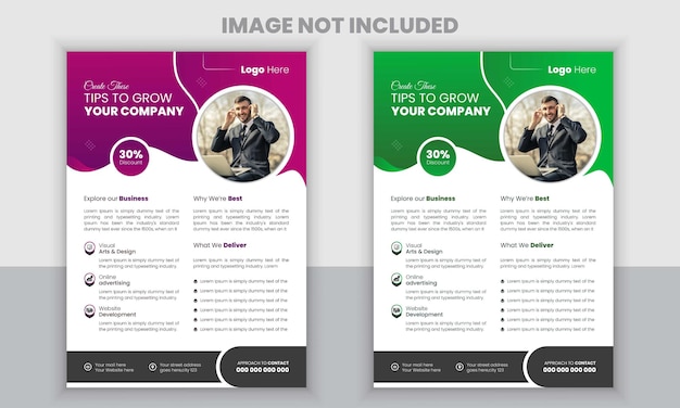 modern and simple business flyer tamplate