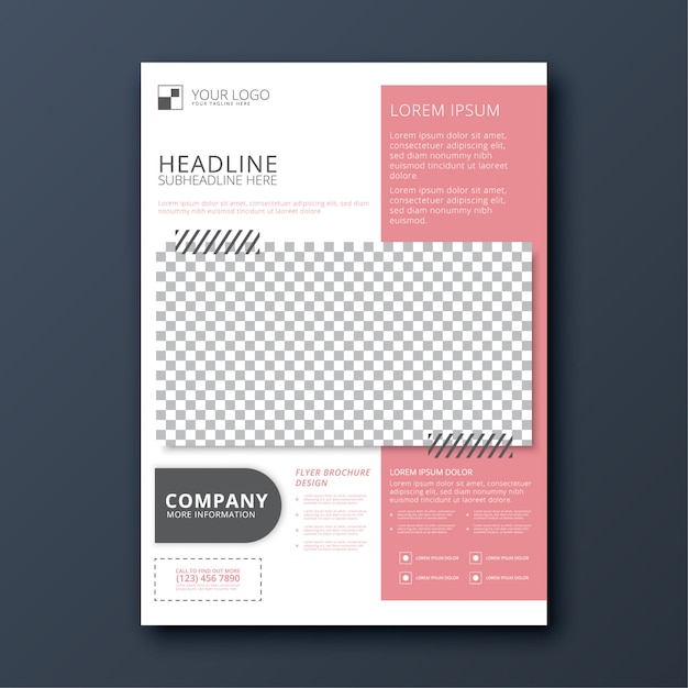 Modern simple business flyer template