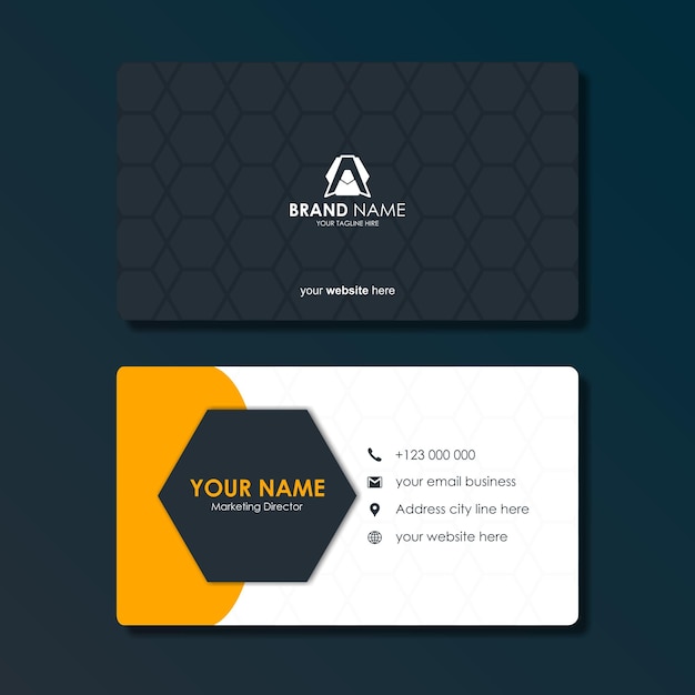 Vector modern simple elegant bussiness card