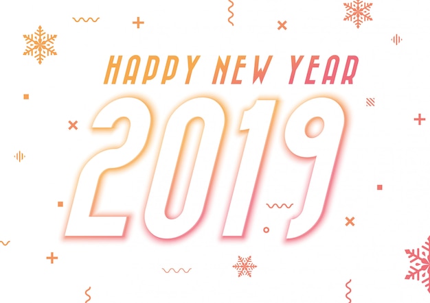 Modern and Simple Happy New Year 2019