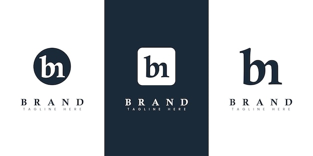 Modern and simple Lowercase BN Letter Logo suitable for any business with BN or NB initials