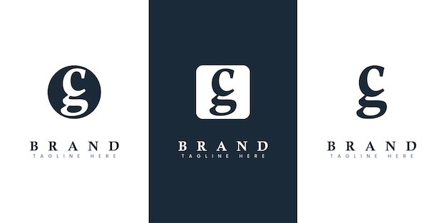 Modern and simple Lowercase CG Letter Logo suitable for any business with CG or GC initials