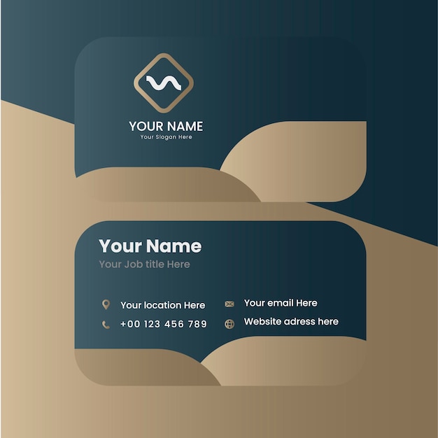 Modern and simple luxury business card