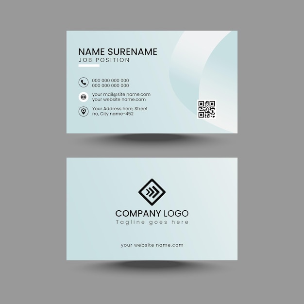 modern and simple professional business card