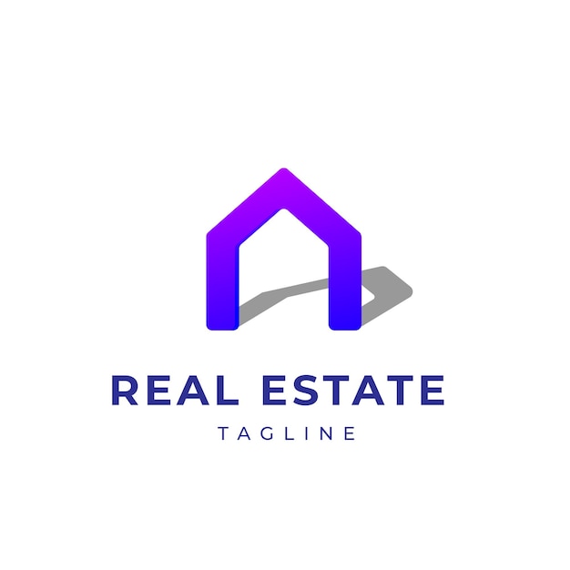 Modern Simple Realty Logo design Template