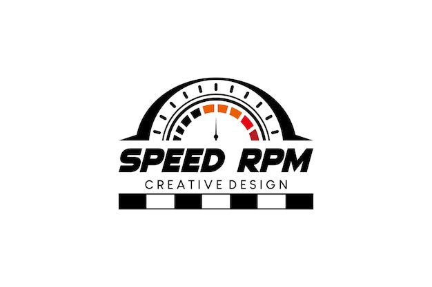 Vector modern simple rpm logo design