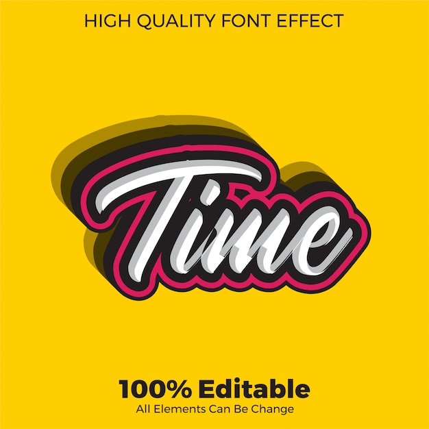 modern simple script text style editable font effect