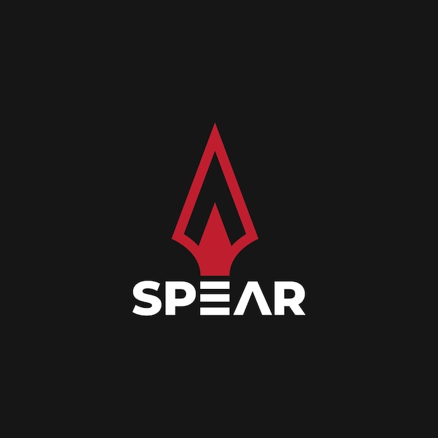 Modern simple spear logo design