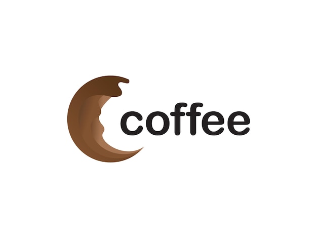 Modern and simplistic coffee bean design.