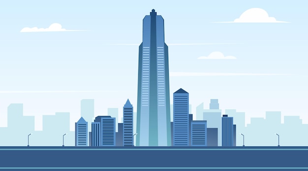 Modern Skyscraper Cityscape Urban Vector