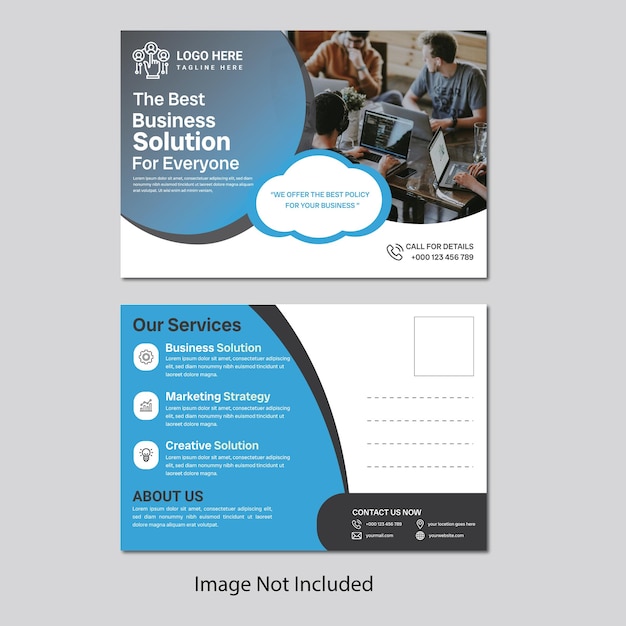 modern sleek business postcard designs to elevate your brand and boost your marketing efforts