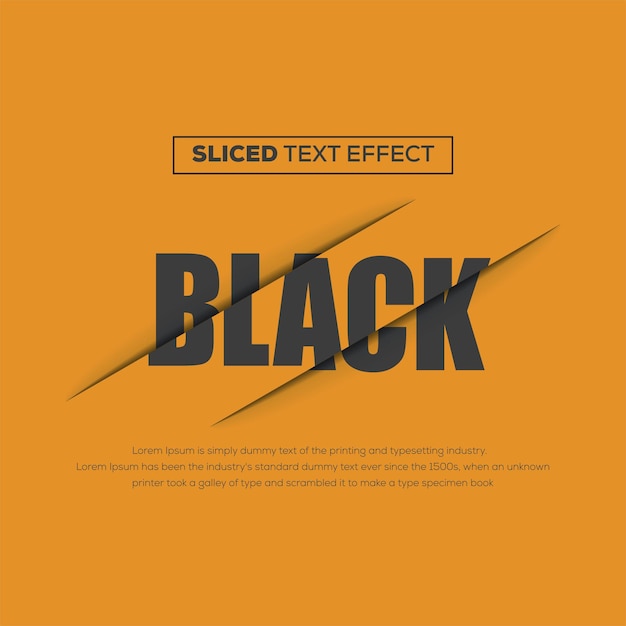 Modern sliced text effect