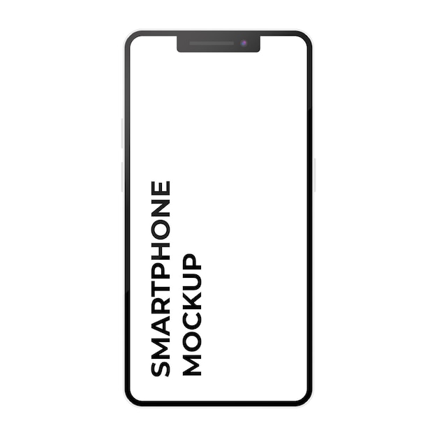 Moderno smartphone mockup dispositivo vettoriale mock up