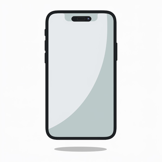Vector modern smartphone sleek design with enhanced display
