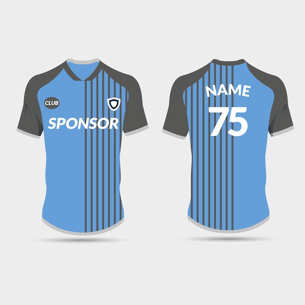 Modern soccer t-shirt design template.