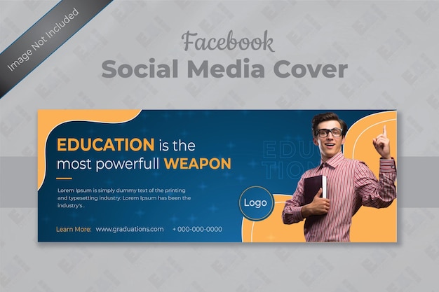 Modern social media cover template for promoting the business of a company