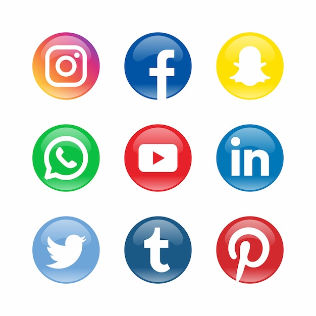 Collezione logo modern social media