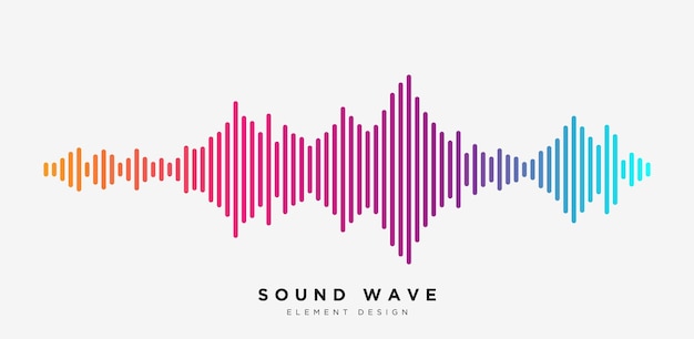 Vector modern sound wave equalizer vector illustration on dark background eps 10