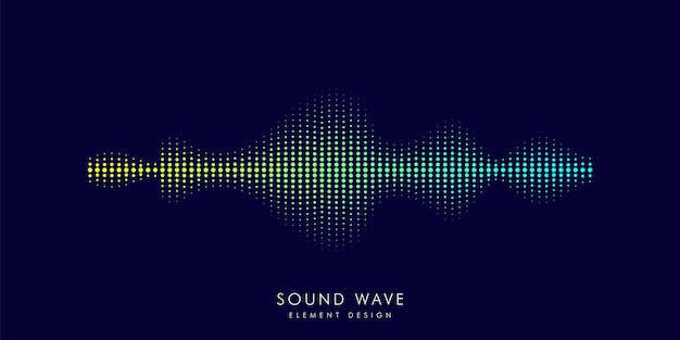Вектор Современный эквалайзер звуковых волн векторная иллюстрация на темном фоне eps 10