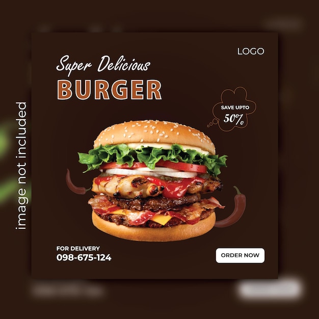 modern and spicy  food design template